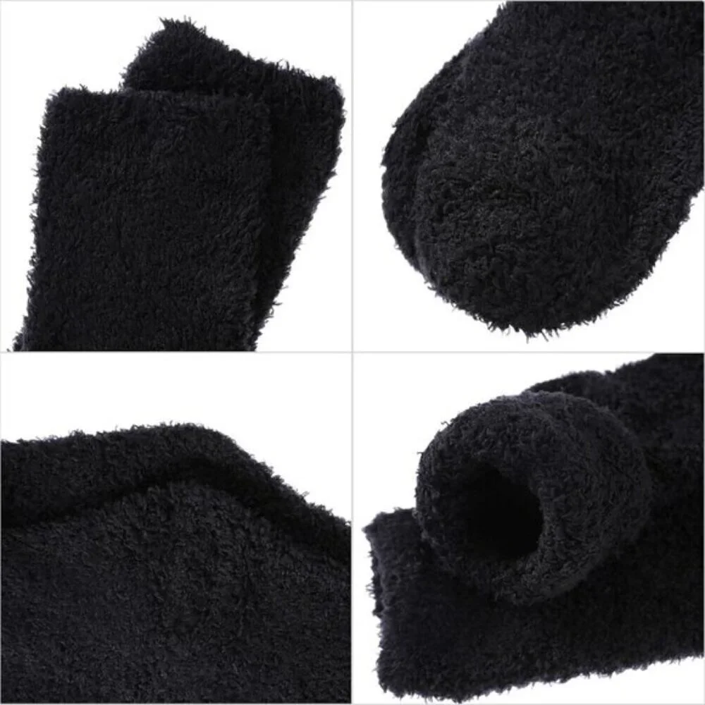 MQELONG Women’s Super Soft Fuzzy Sleeping Socks 5-Pair Cozy Warm Size 5-10